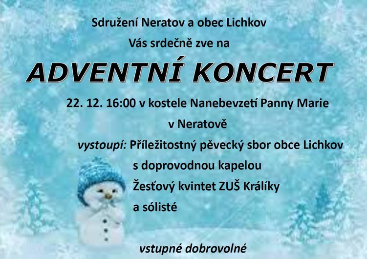 Adventní koncert Neratov