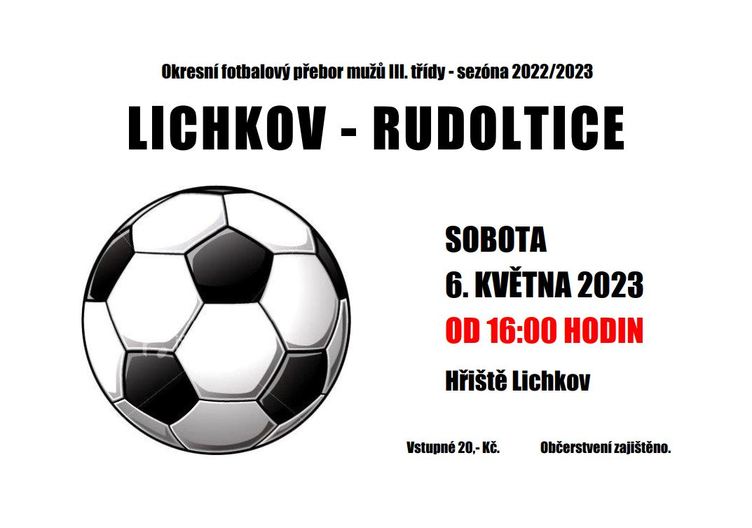 Plakát fotbalové utkání Lichkov vs Rudoltice.JPG